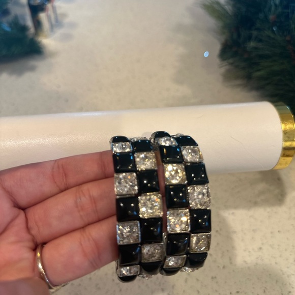 Set of 2 Vintage rhinestone woman-bracelet - excellent condition - Picture 4 of 7